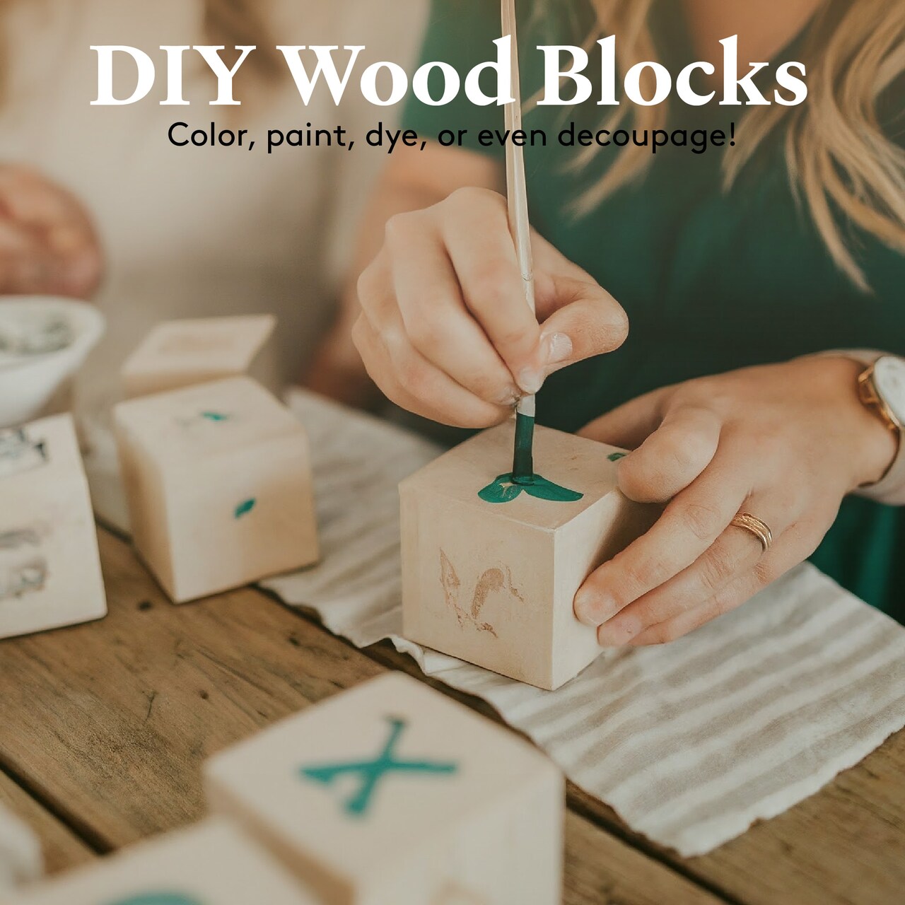 Wood Craft Cubes, Multiple Sizes, Small Blocks, Crafts & Décor | Woodpeckers